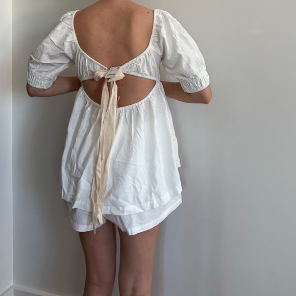 Free People Cotton Baby Doll Top and Shorts Set - Picture 2 of 9